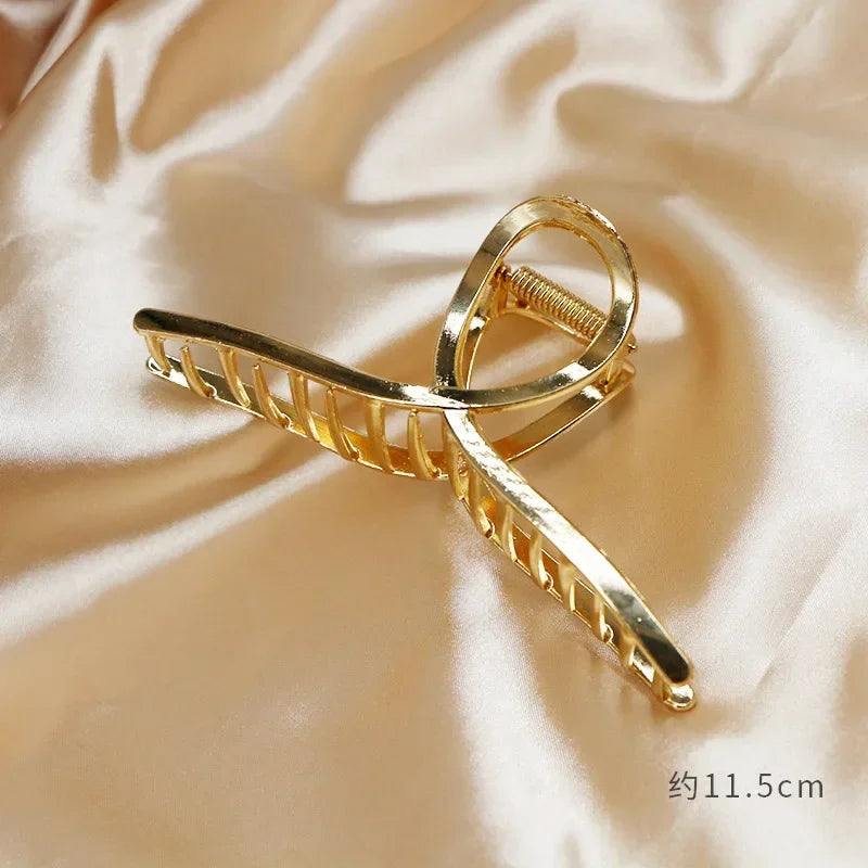 Metal Gold Butterfly Elegant Hair Clip Hair