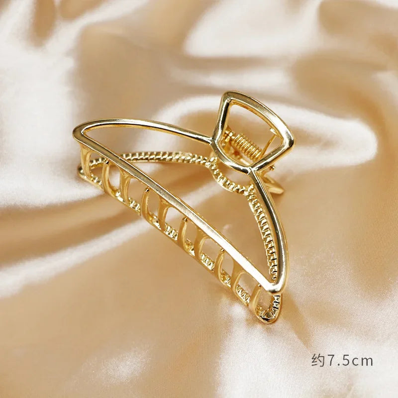 Metal Gold Butterfly Elegant Hair Clip Hair