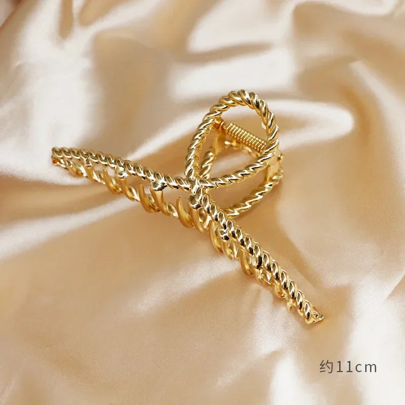 Metal Gold Butterfly Elegant Hair Clip Hair